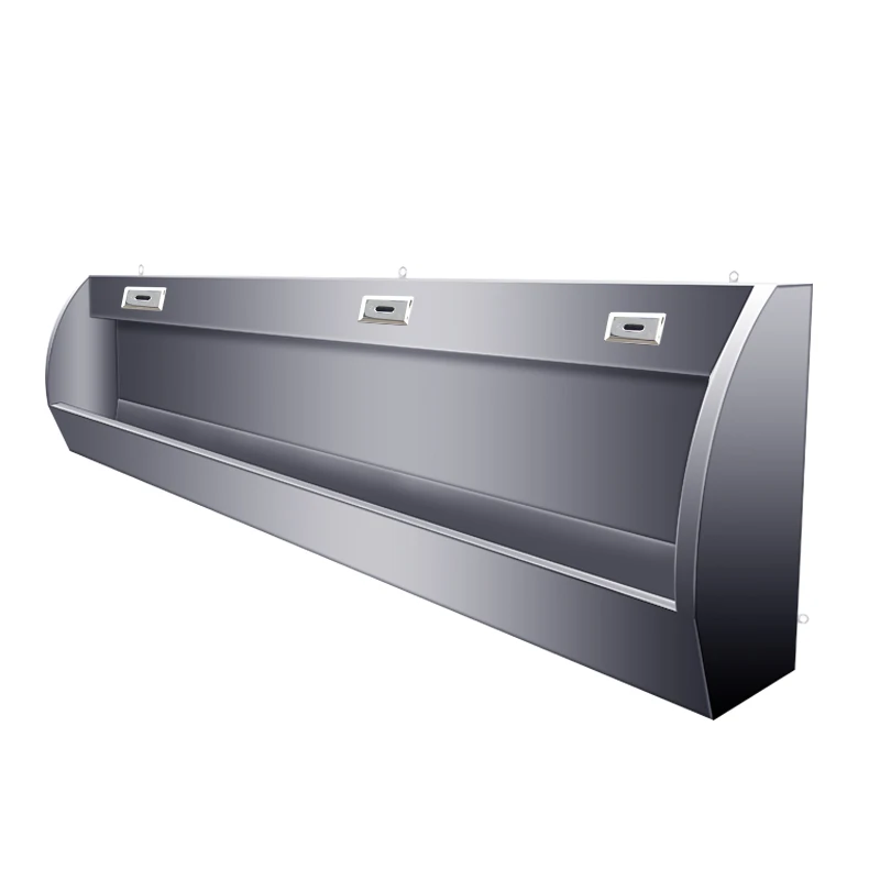 304不锈钢落地式小便池立地式双层公共场学校工厂商用立体小便槽