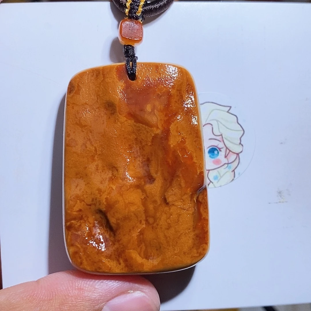 琥珀未镶嵌珠宝奇石心**慧