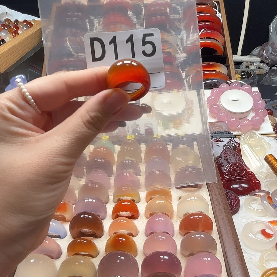 ╭***ゞ玛瑙/玉髓未镶嵌戒指