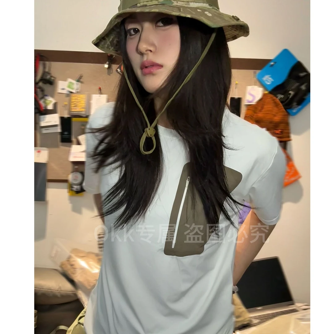 【Okk专属】夏季新款速干T恤男士户外运动圆领短袖战术修身半袖弹力