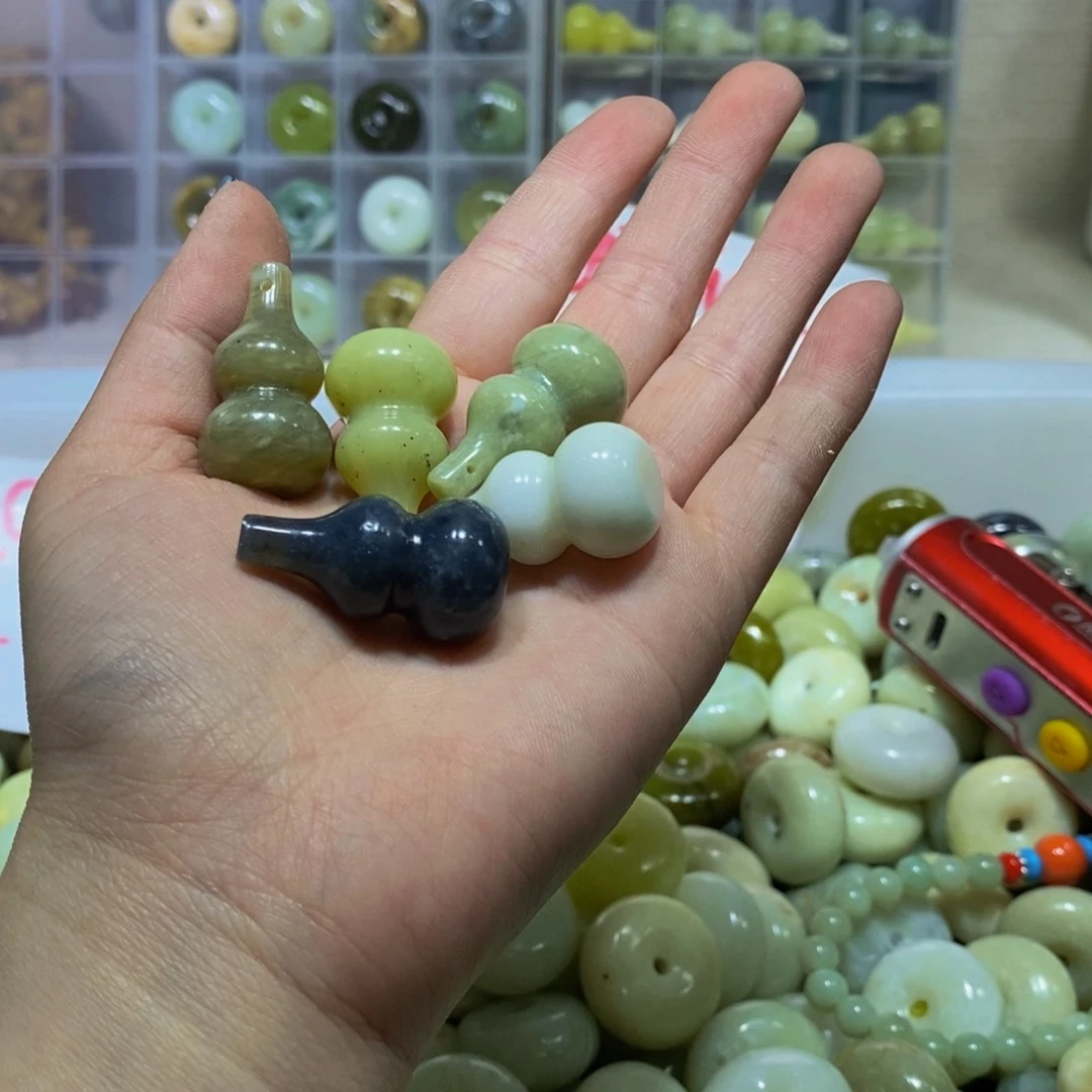 蛇纹石玉未镶嵌毛衣链151