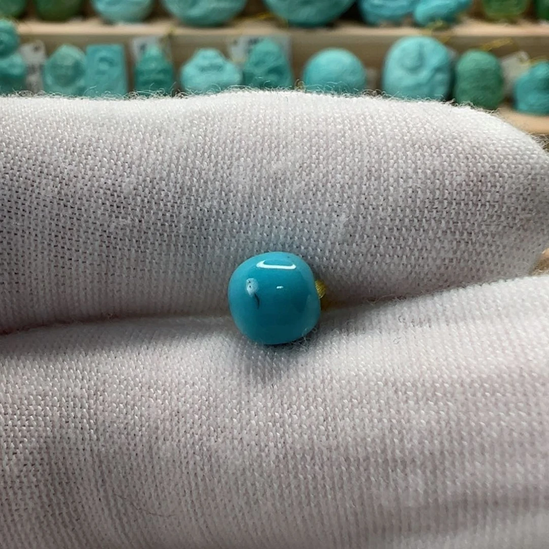 未镶嵌绿松石老型珠6.2mm