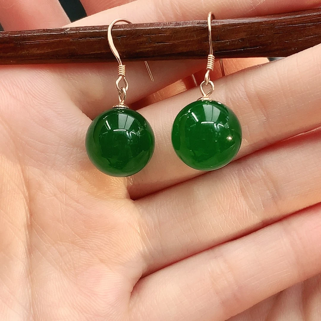 银S925镶嵌耳坠玛瑙/玉髓