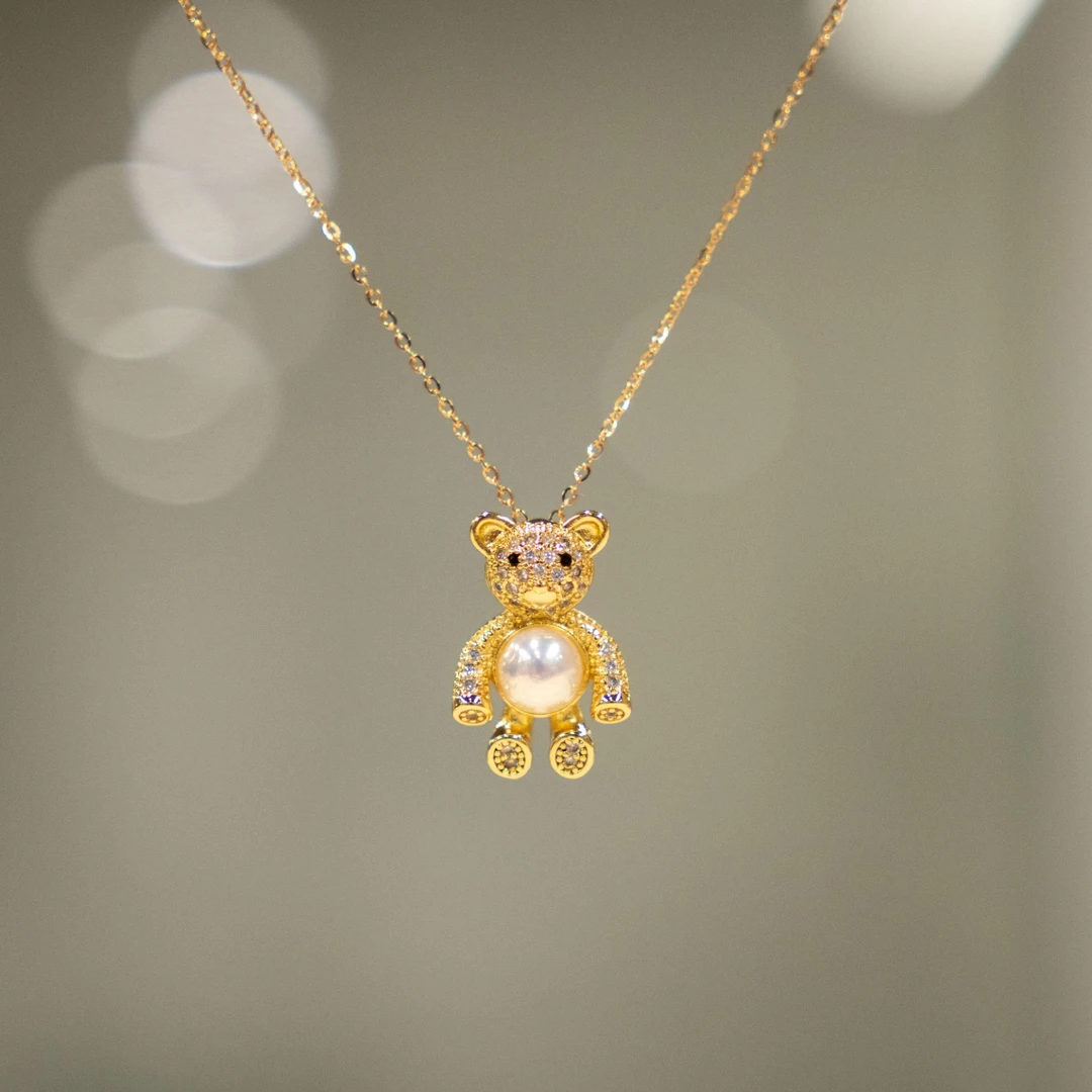 合金吊坠 可爱小熊设计款吊坠（不含链）