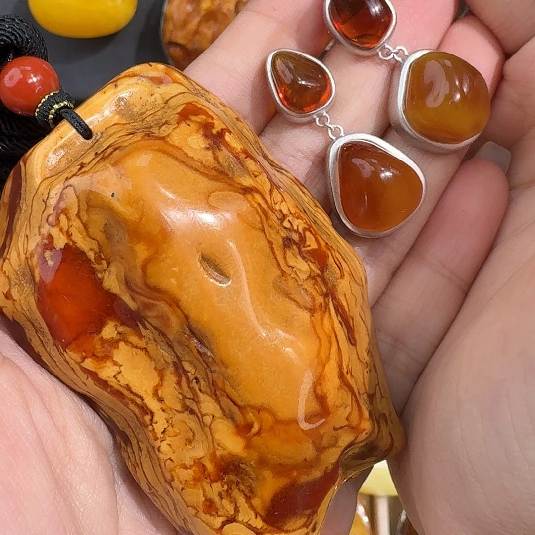 琥珀未镶嵌裸石我