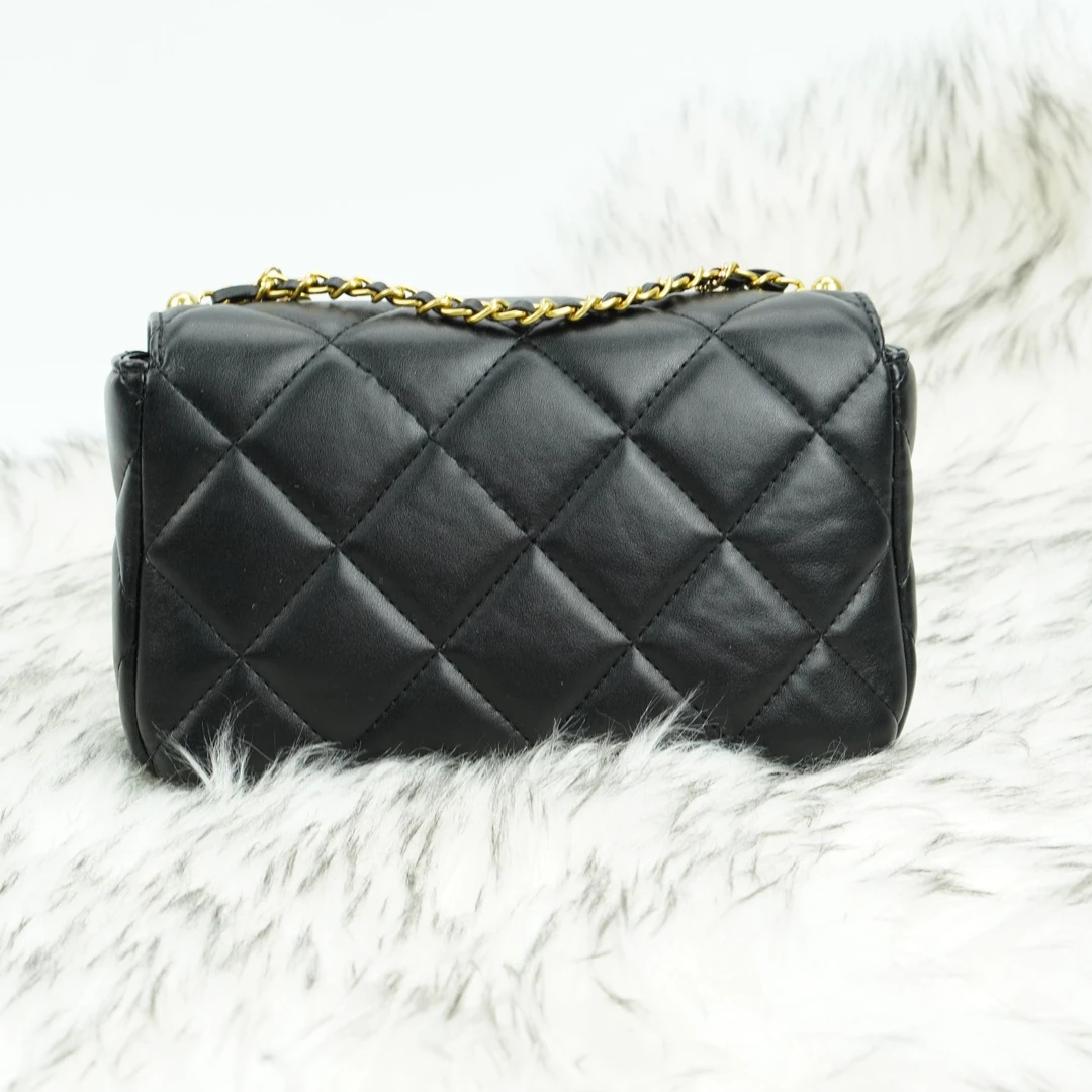 F7010# 小香风菱格包包女链条斜挎包