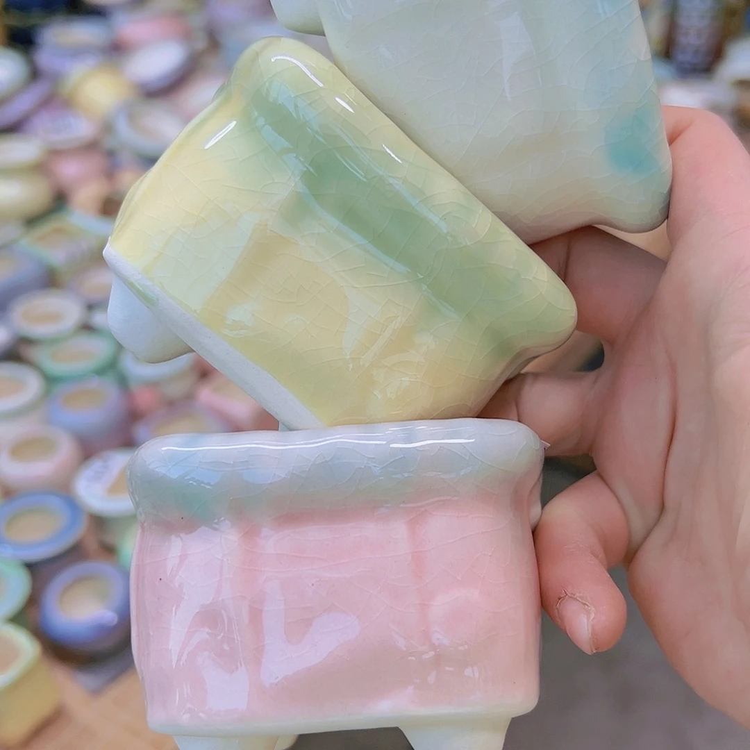 红陶陶瓷花盆当场满12包邮发货