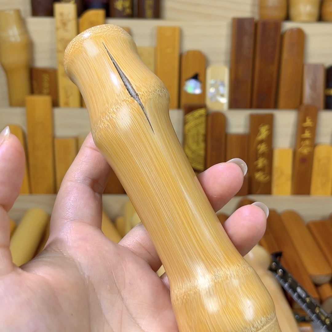 花***楼竹天裂异形一物一拍实心竹