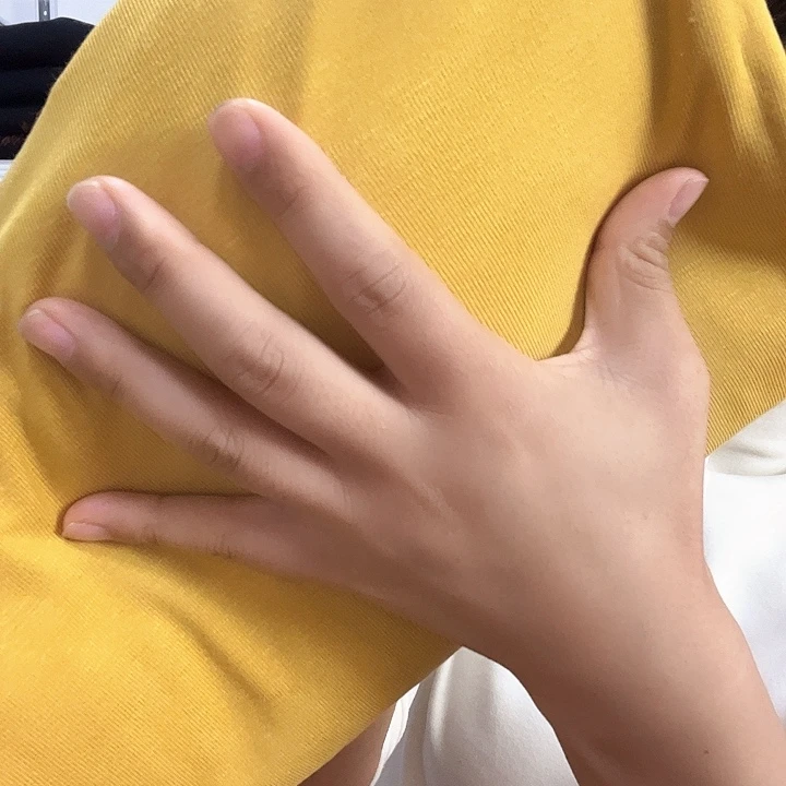 姜黄色羊绒拉架布头