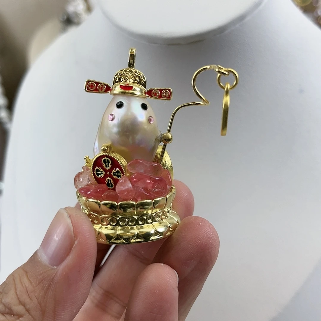 淡水珍珠吊坠(不含链)未镶嵌?***?【纯恬】