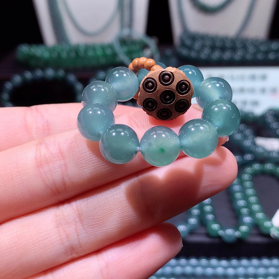 翡翠未镶嵌手链天然a货翡翠手串10