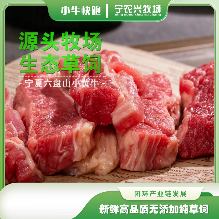 牛腩/鲜切牛腩肉/宁夏六盘山小黄牛牛腩