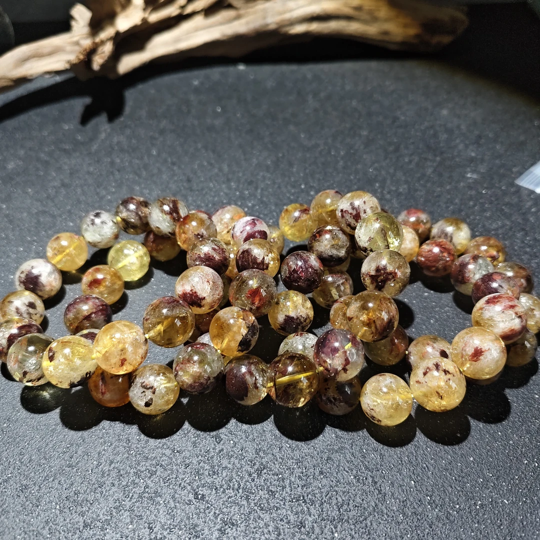 【黑胖珠宝】H0857 天然水晶幽灵手链 多样性发其一