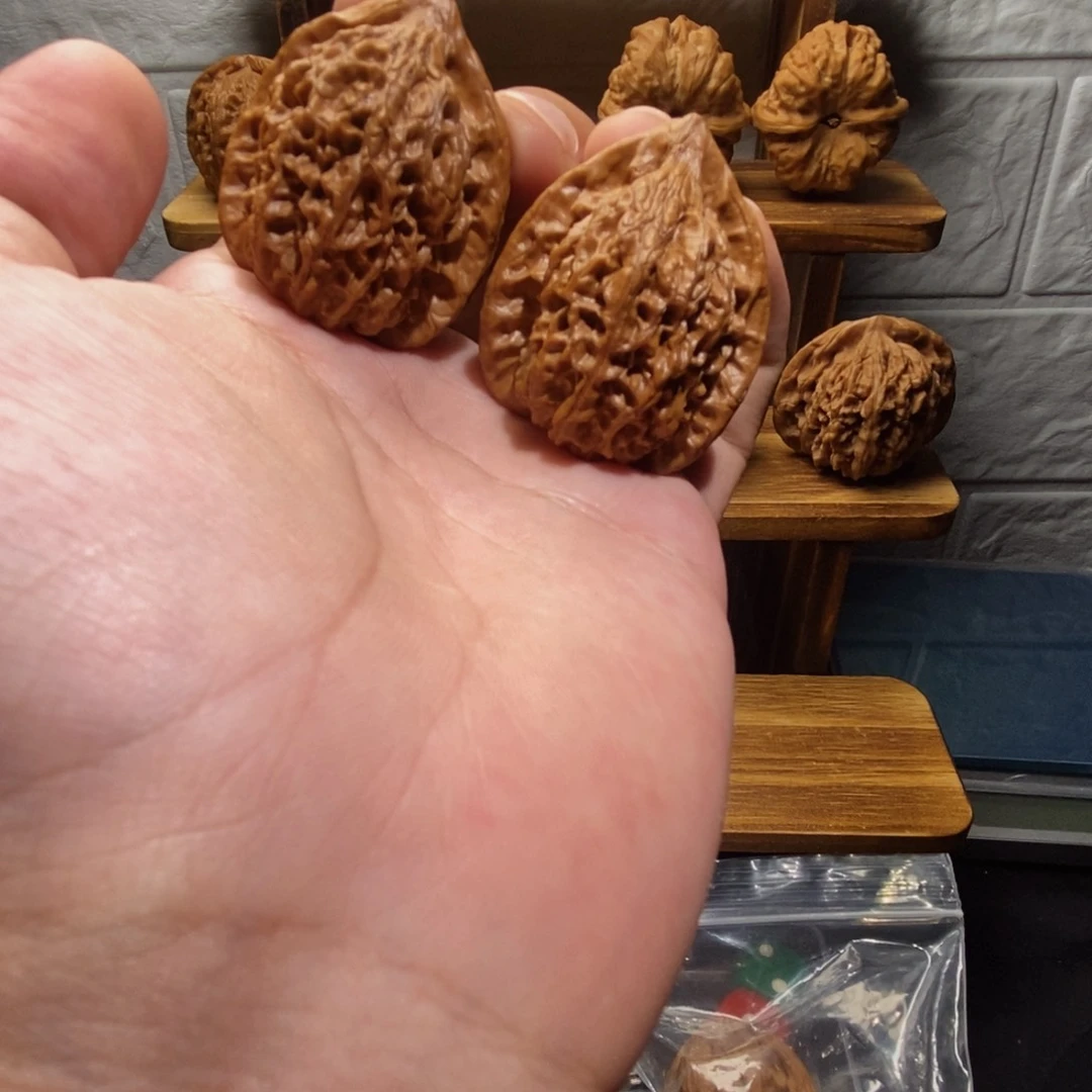 文玩核桃吊坠野生鸡心34+全品