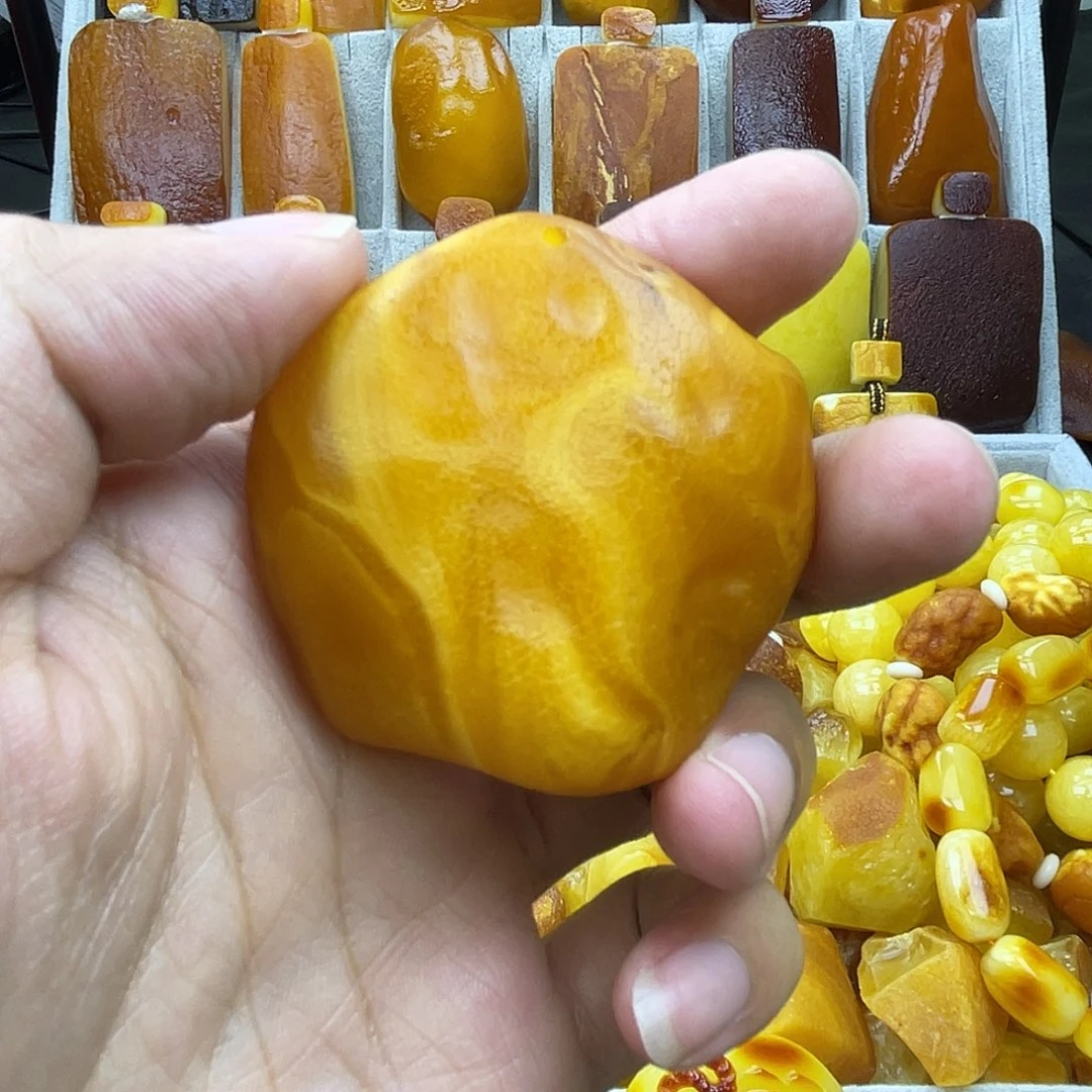 定制蜜蜡未镶嵌妖花