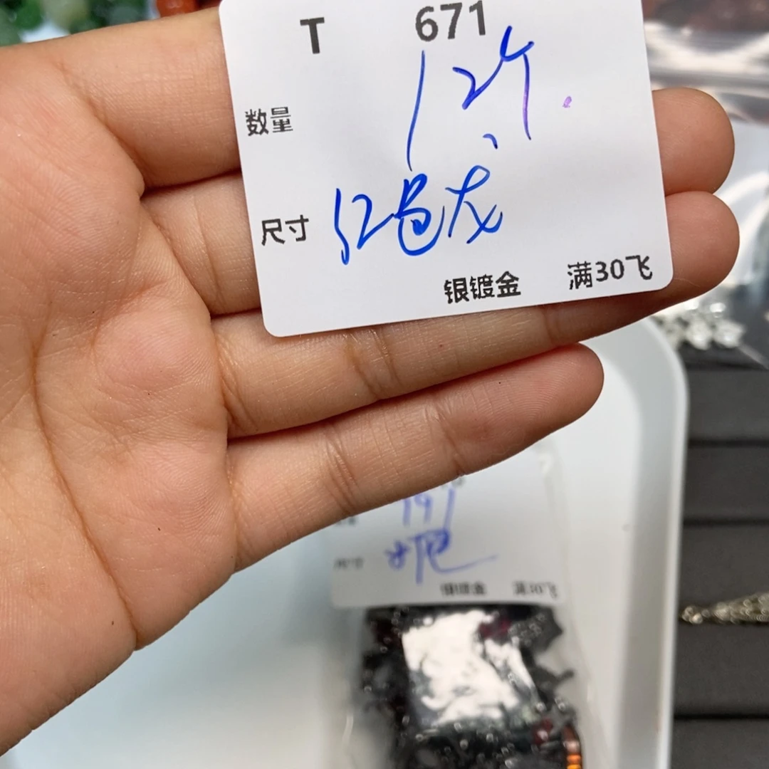 1****颈饰银S925镶嵌水晶T671