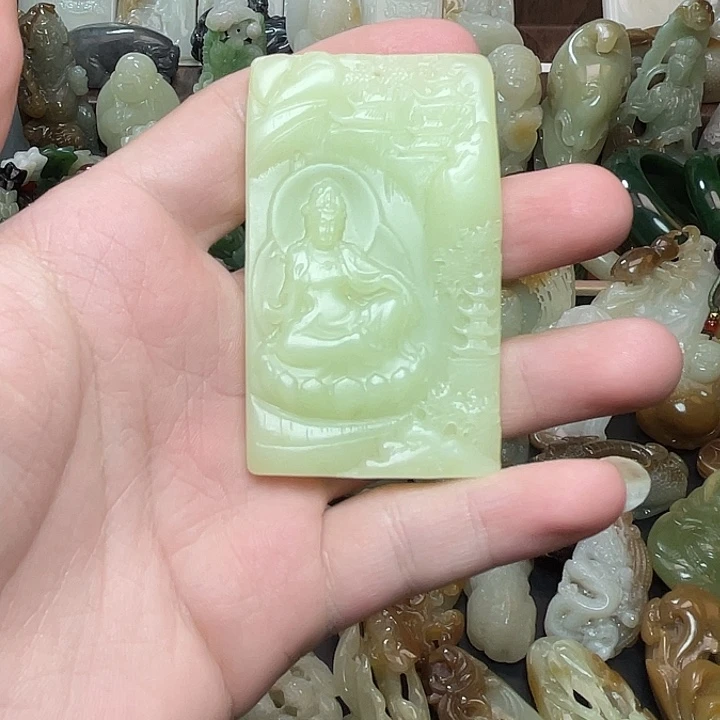 和田玉未镶嵌挂件