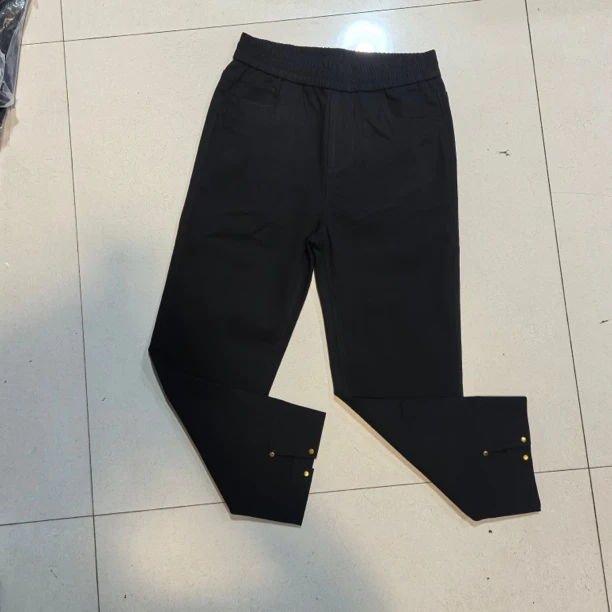 2573-2025年秋季新款时尚洋气显瘦百搭后开衩休闲裤