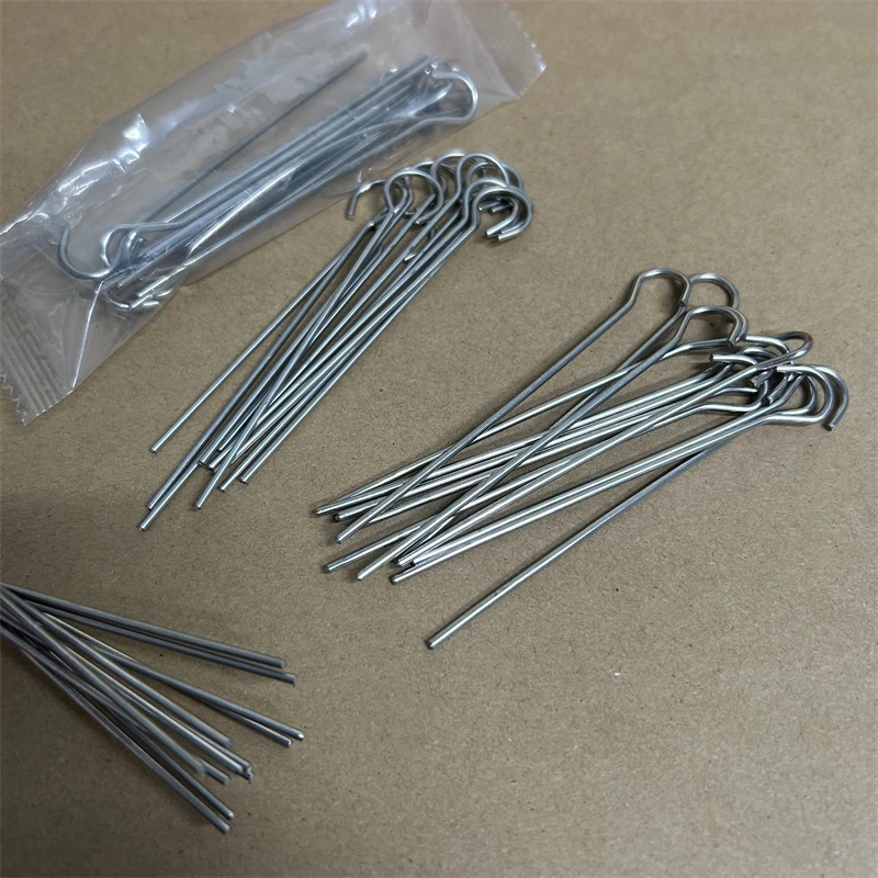 烤箱空气炸锅专用 吊炉不锈钢挂钩烧烤签子9字勾圆环烤肉挂炉短签