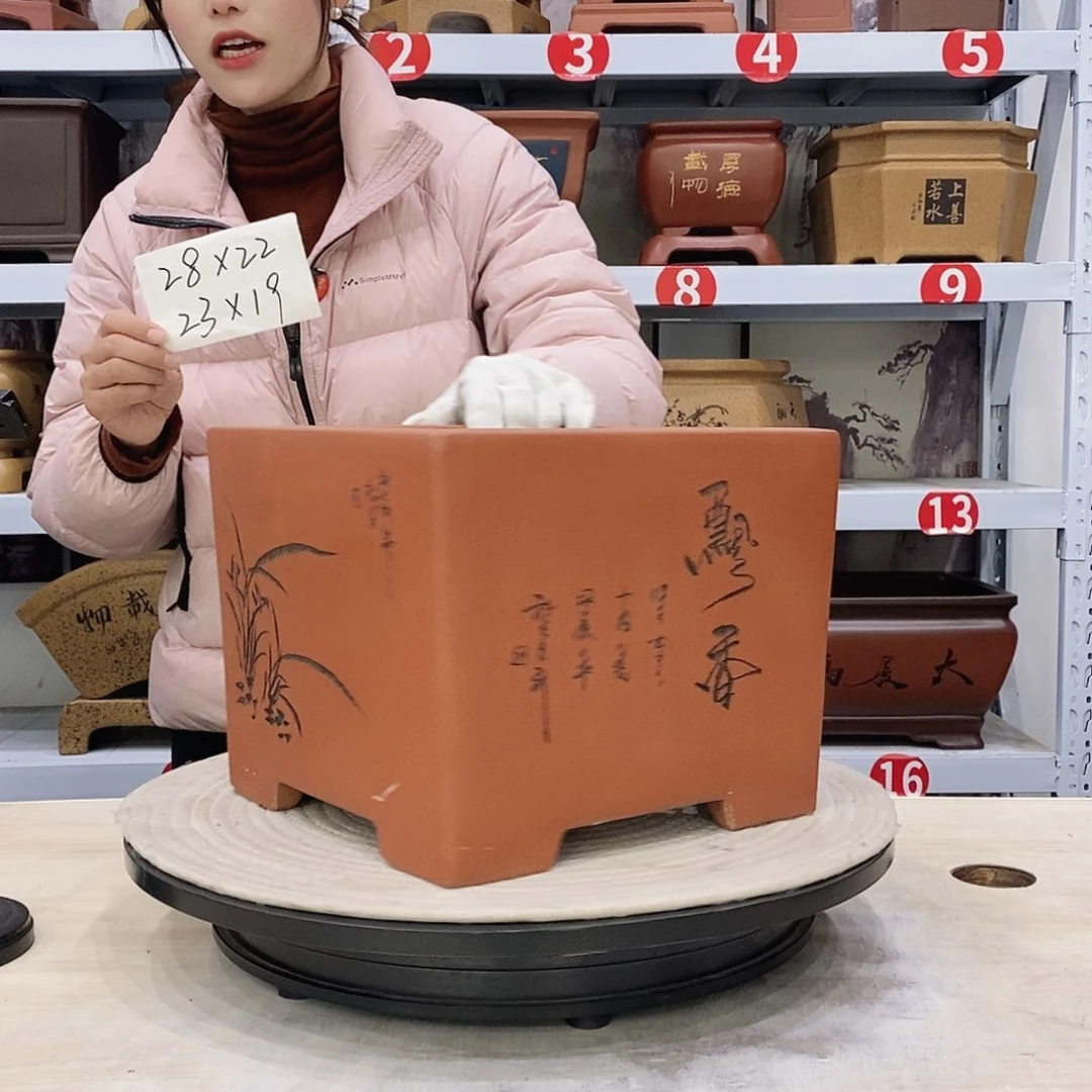 紫砂花盆紫砂花盆