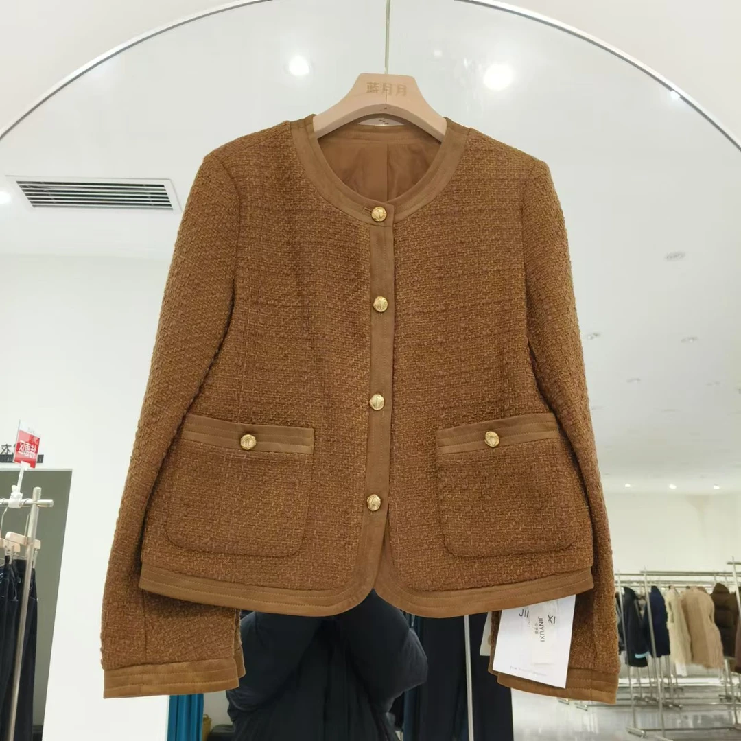 【67266】时尚修身显瘦气质女短款外套春季新款胸围94衣长52