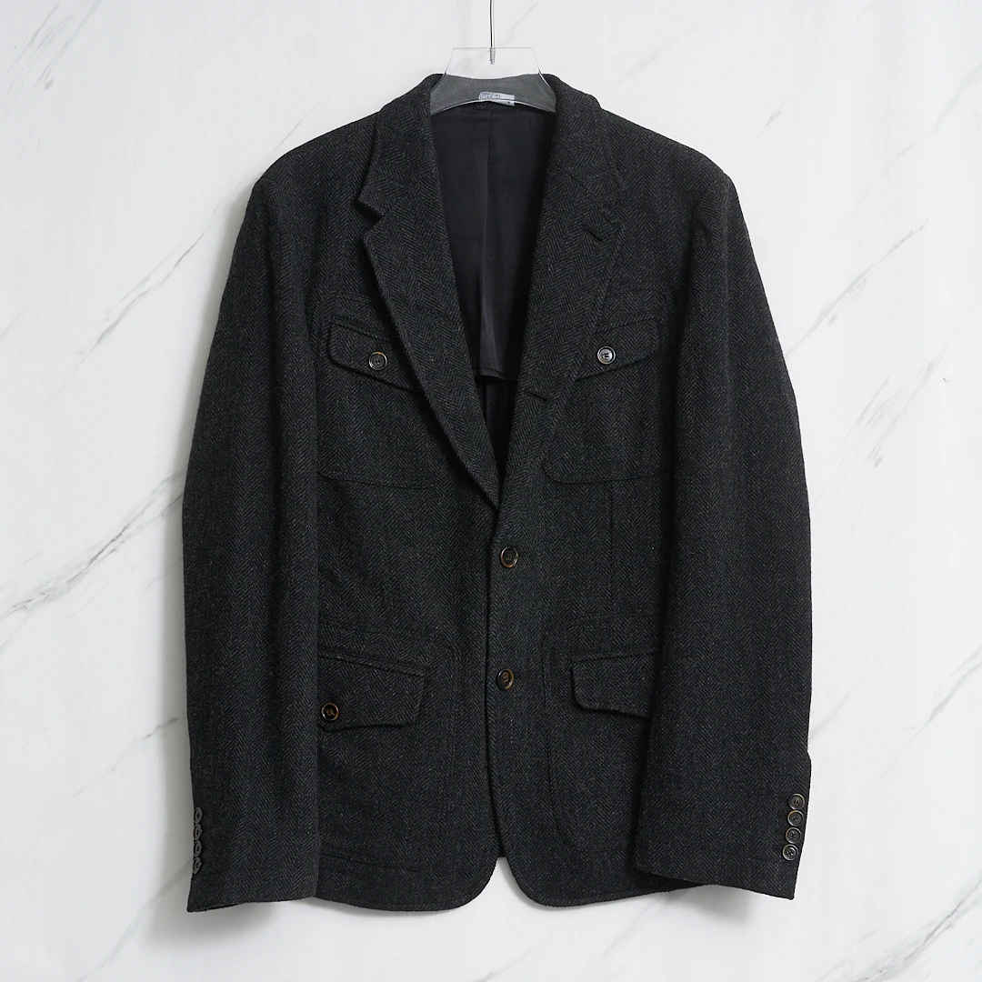 Dolce&Gabbana男士人字纹毛呢西装/YZ200358