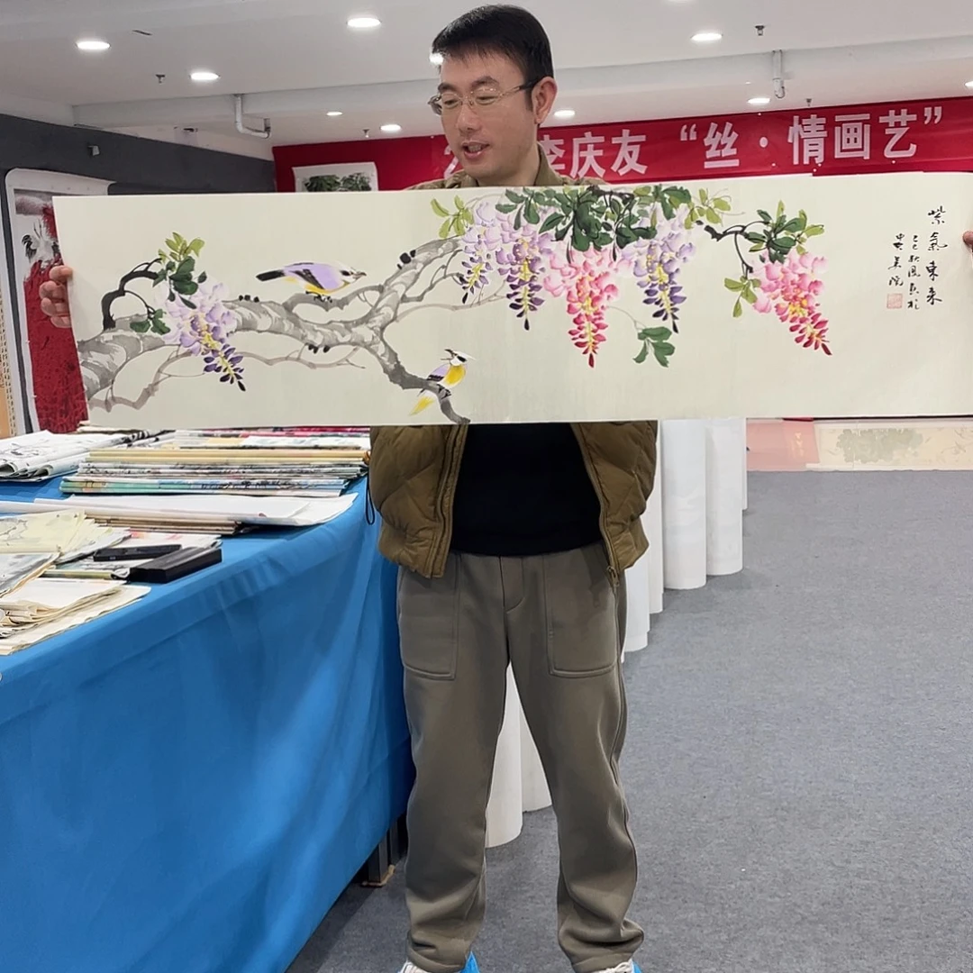 国画今天上午国画作品展示