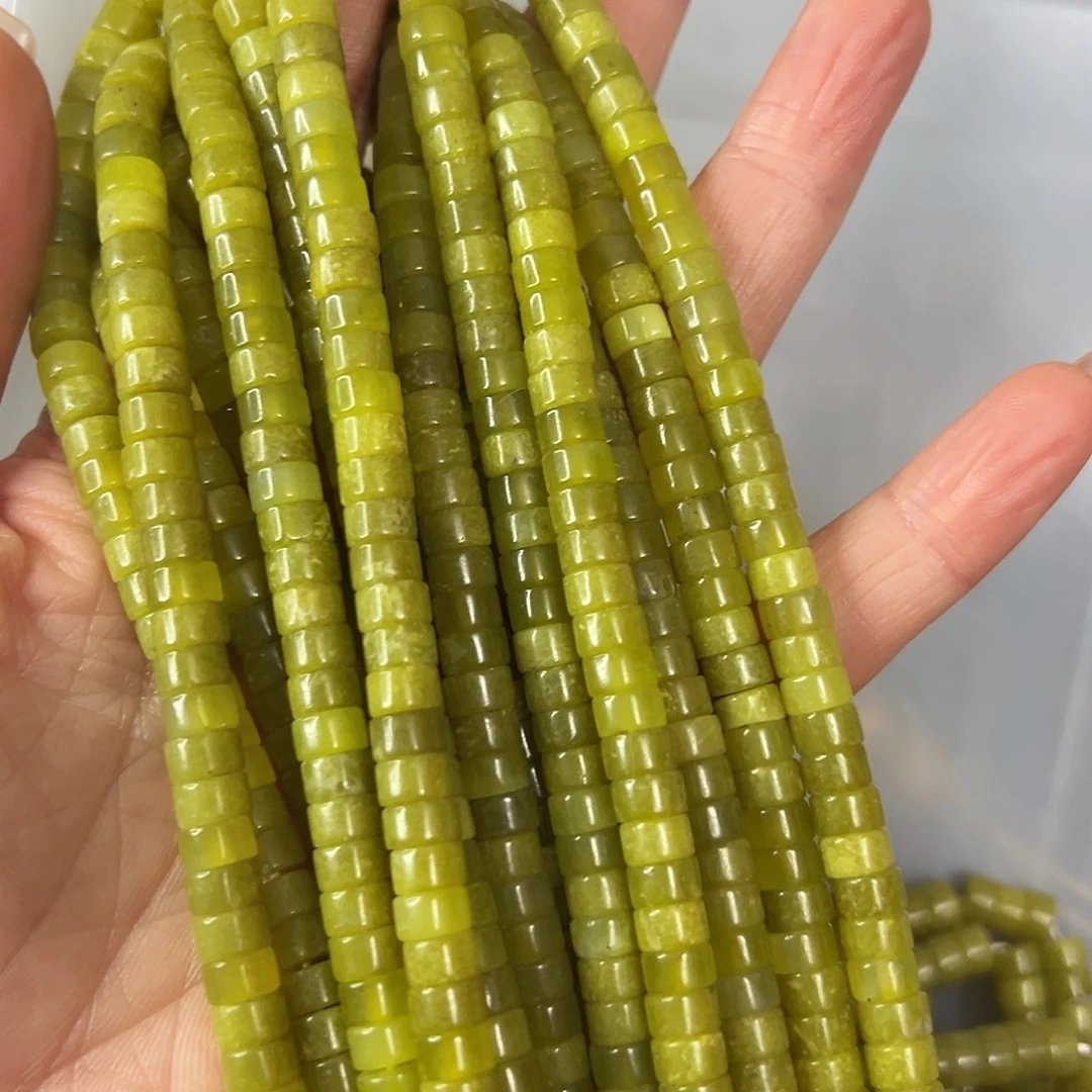 玛瑙/玉髓未镶嵌珠宝半成品，卡6岫玉直切一条