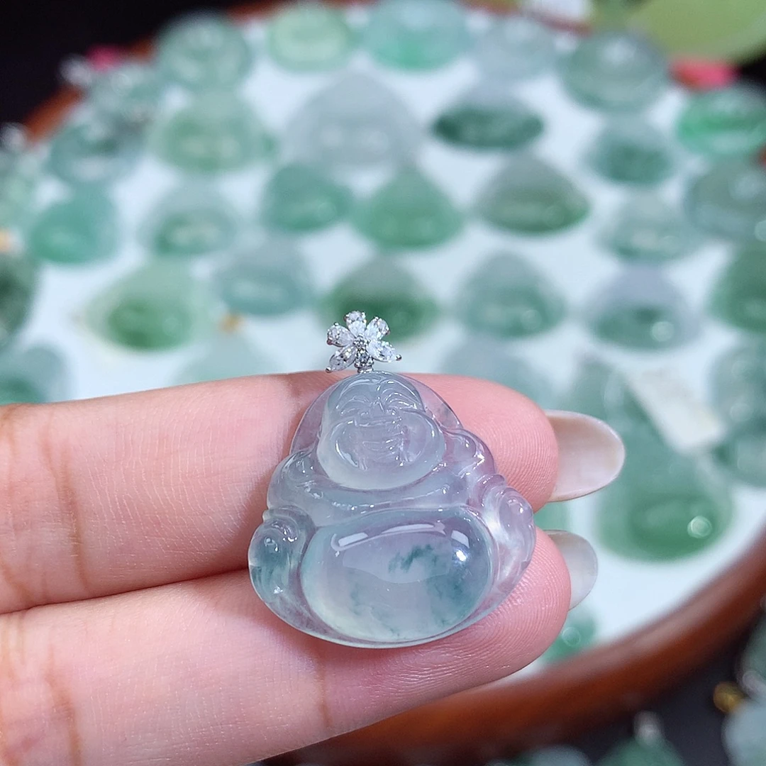 颈饰未镶嵌翡翠佛公