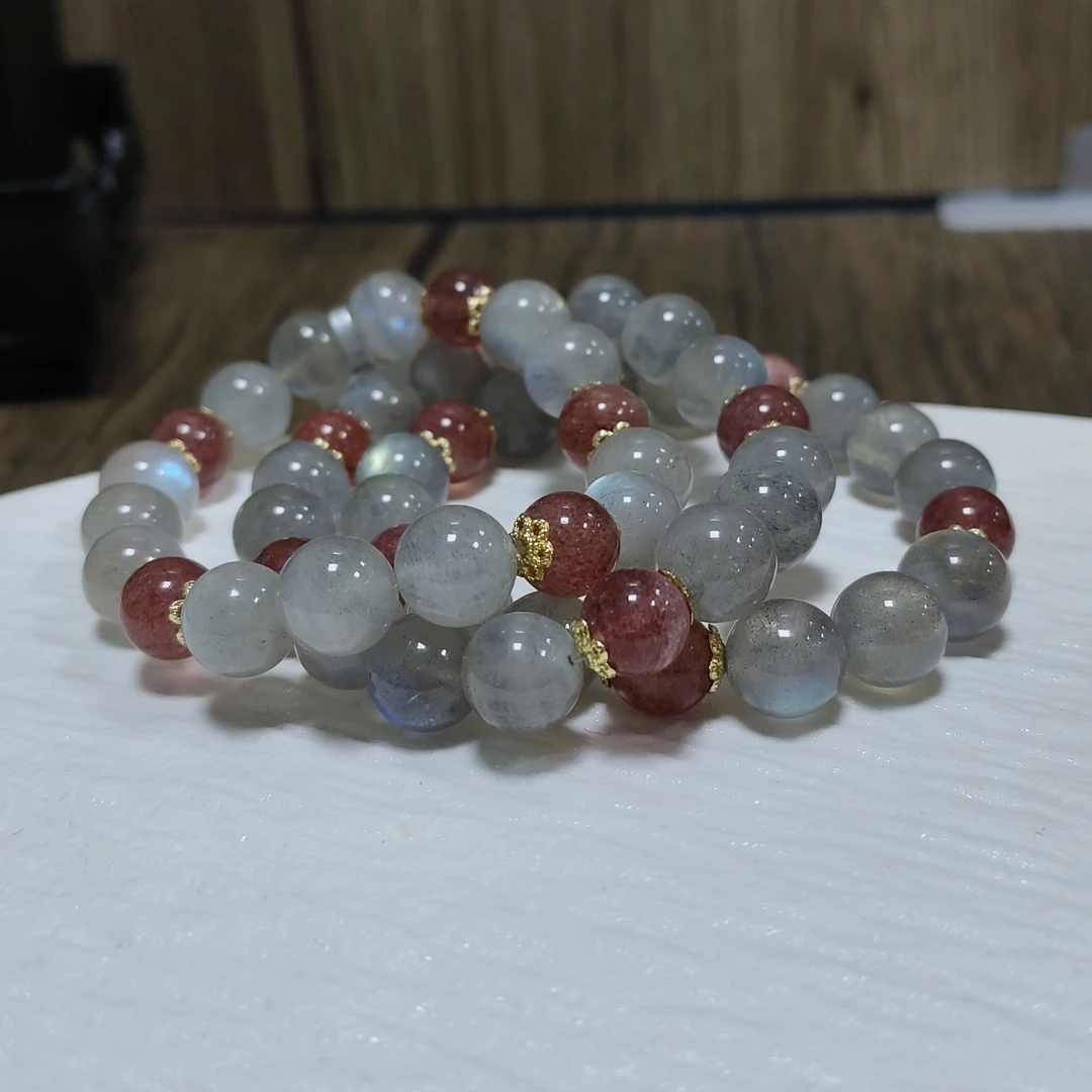 【书记甄选】原创灰月光单圈手链 多样性发一件 约10mm A190