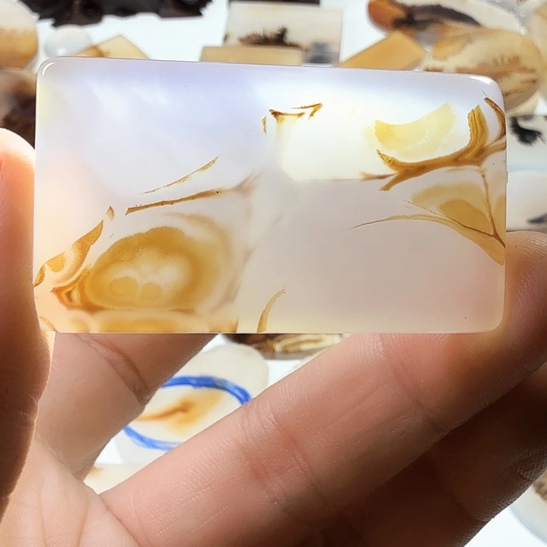 未镶嵌玛瑙/玉髓珠宝半成品