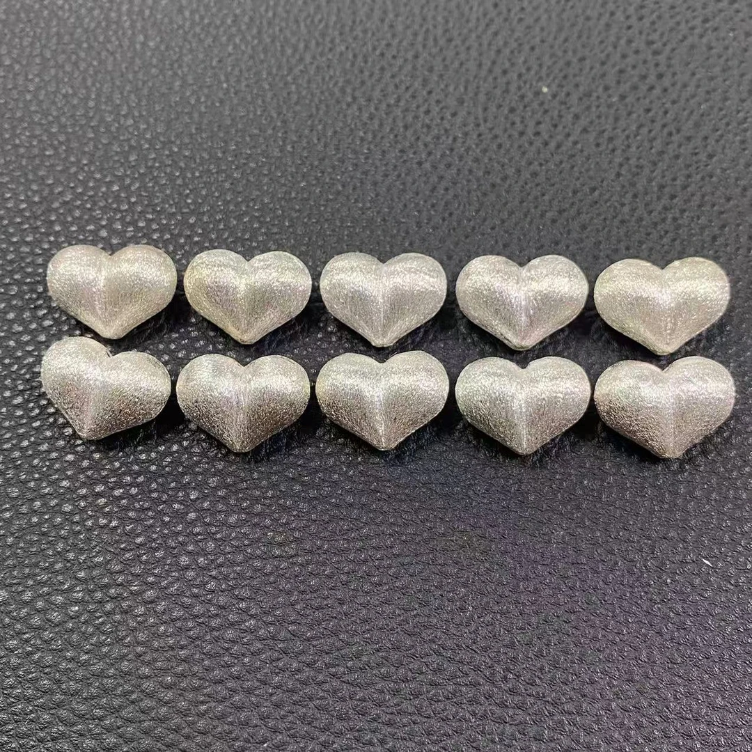 925银银制品 DQ5120-S925银17mm左右屁桃心（多样性发一）