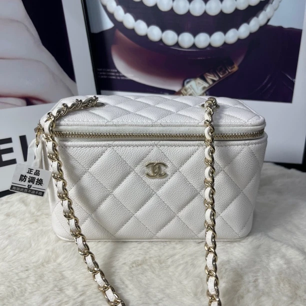 99新 Chanel/香奈儿 25年新款白金荔枝牛长盒子（25年7月票）