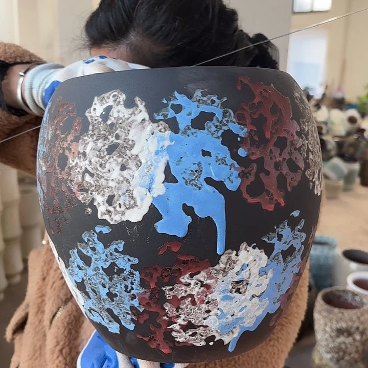 瑕疵高24口21花盆