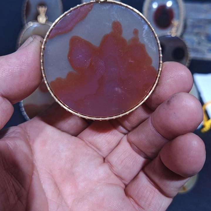 玛瑙/玉髓合金颈饰