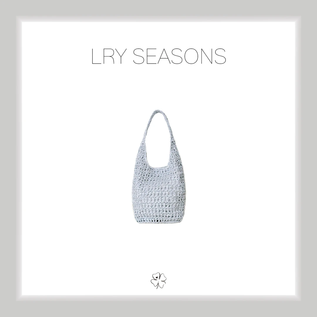 LRY SEASONS |金属感编织单肩包25132