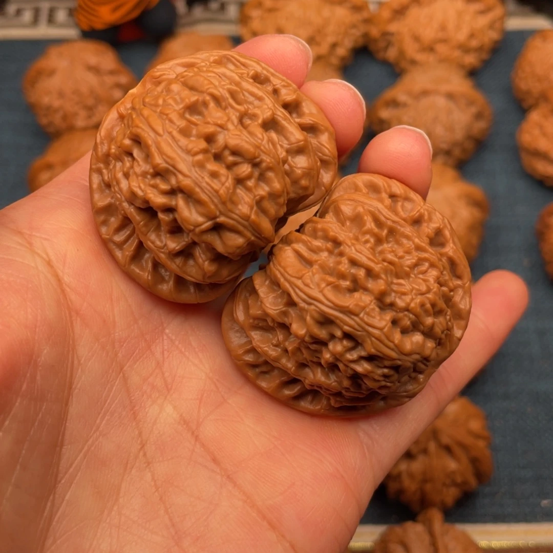 把件文玩核桃42全品闷白