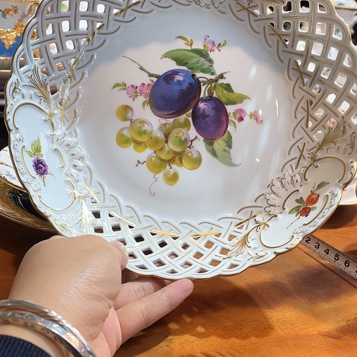 中古一等镂空果绘