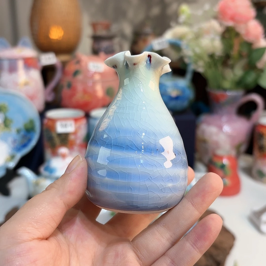 景德镇手绘高温釉下彩陶瓷茶具