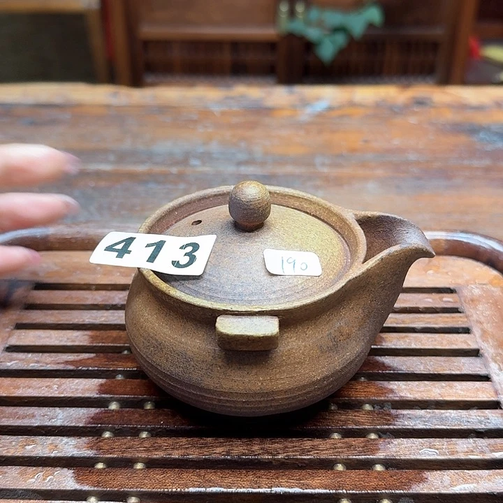 纯手工制作粗陶茶具