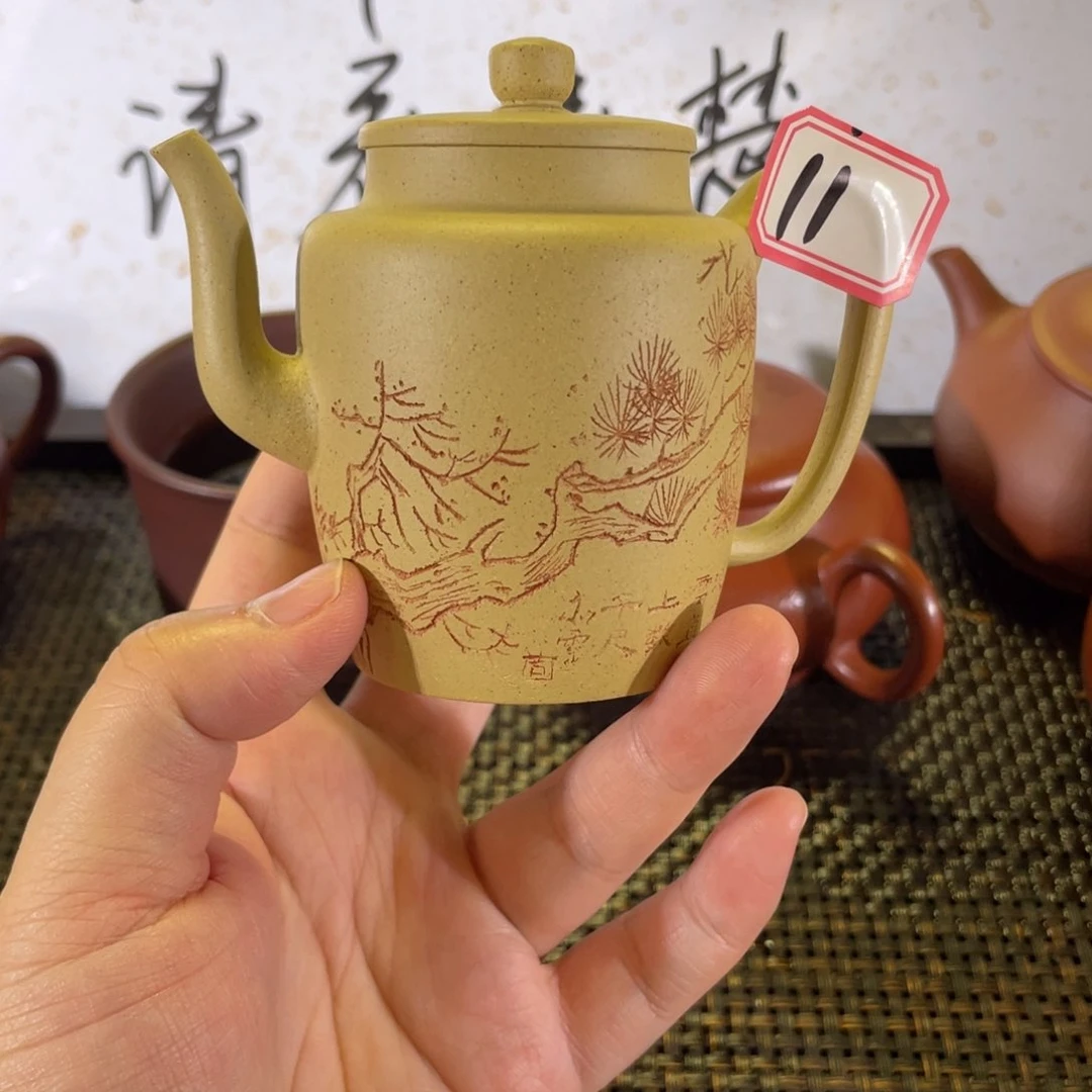 茶壶紫砂宫灯微瑕