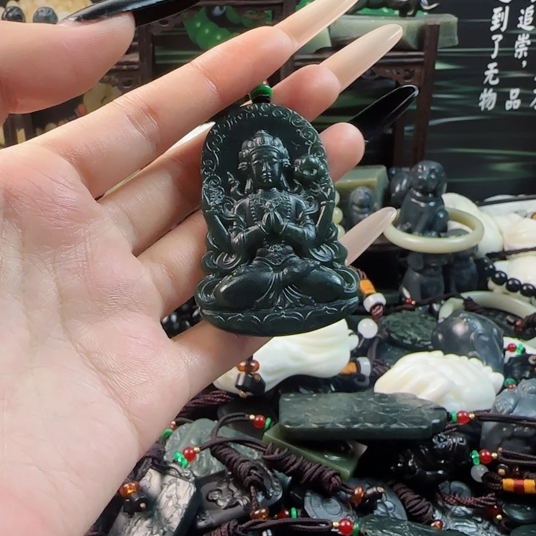 和田玉未镶嵌颈饰