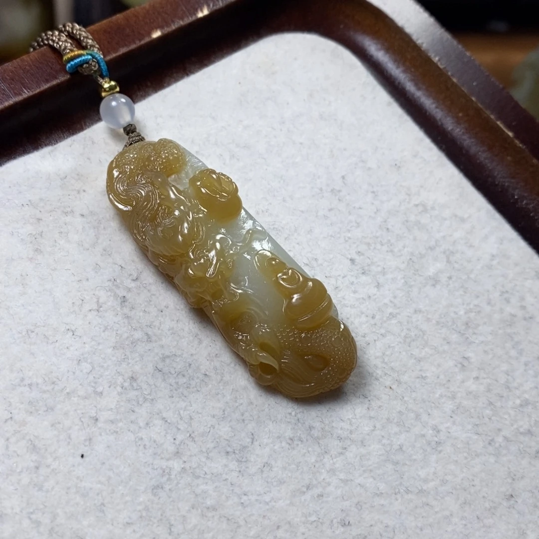 和田玉未镶嵌颈饰62