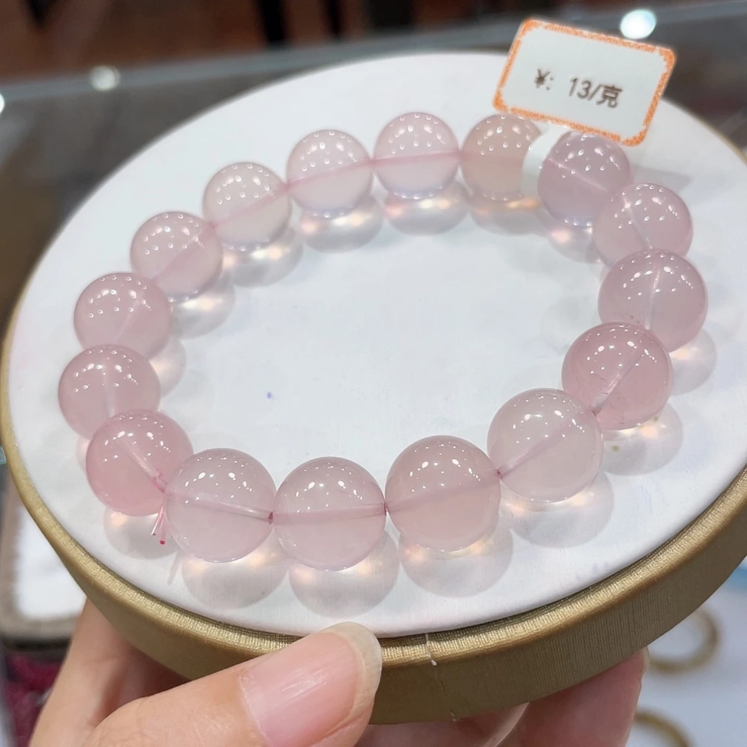 上***.未镶嵌手链水晶莫桑比克粉