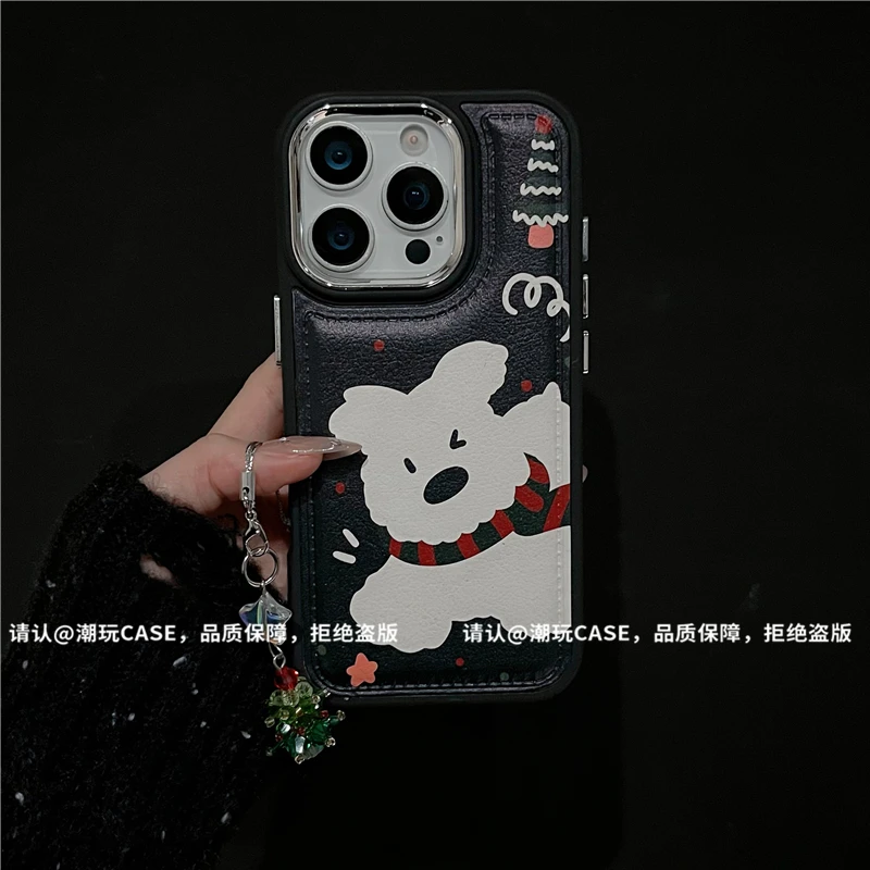 电镀镜框皮纹鼓包适用苹果17/iPhone/华为pura80手机保护壳防摔潮