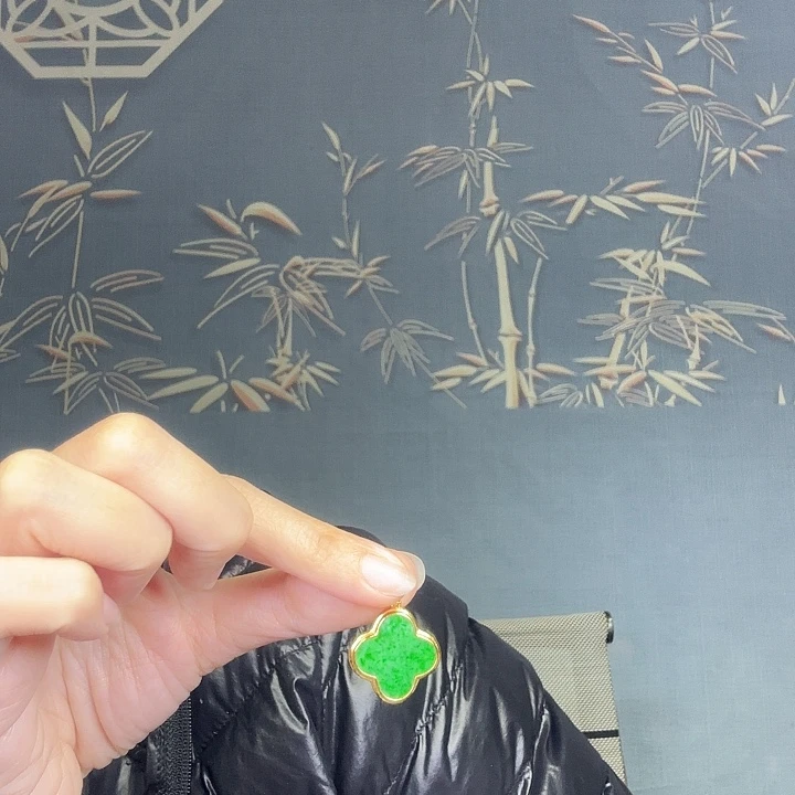 翡翠银S925镶嵌吊坠(不含链)特价