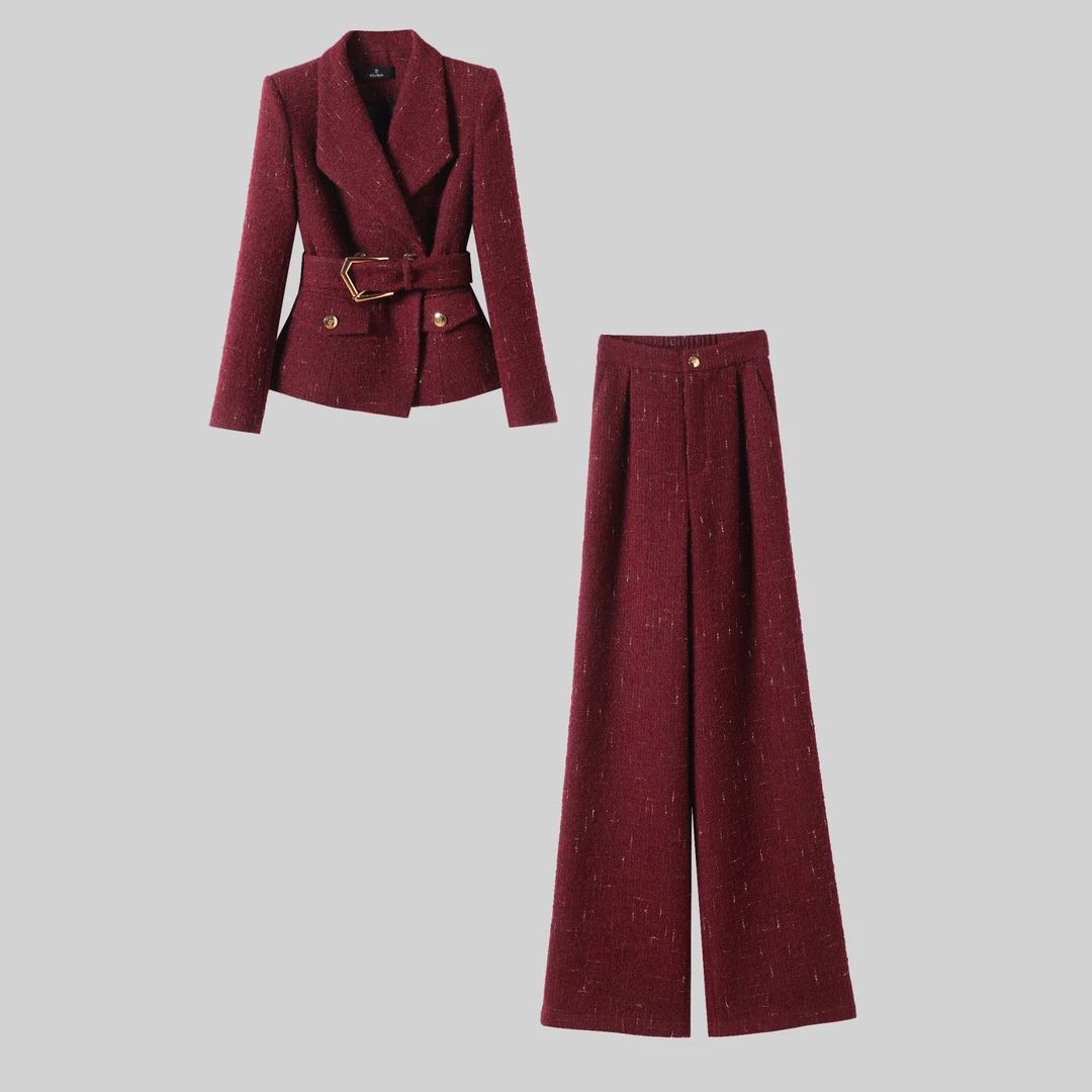 〈纪朵研〉1762秋季休闲时尚套装小香风高腰女神范穿搭