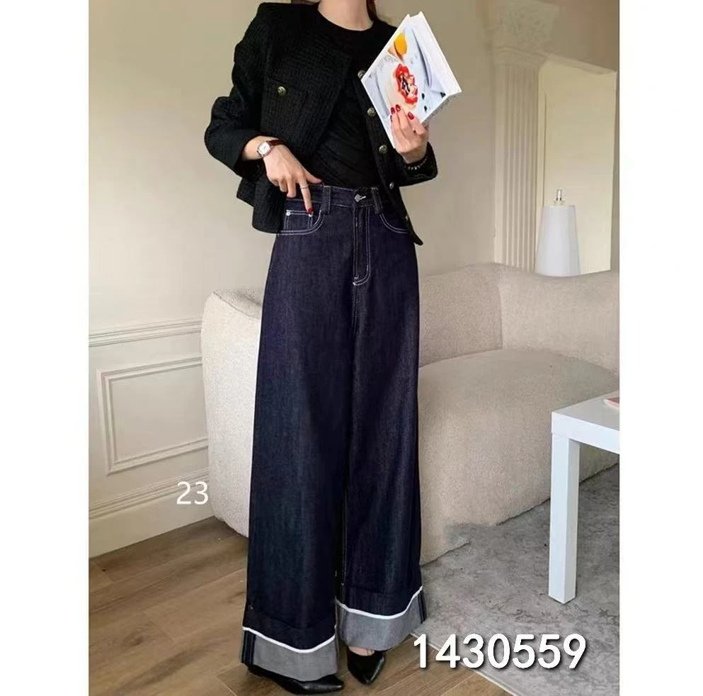 阿妳XiaoNi———（春秋款卷边牛仔裤1430559）