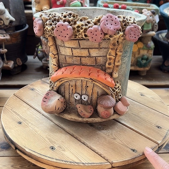 嘻哈多肉花盆百搭