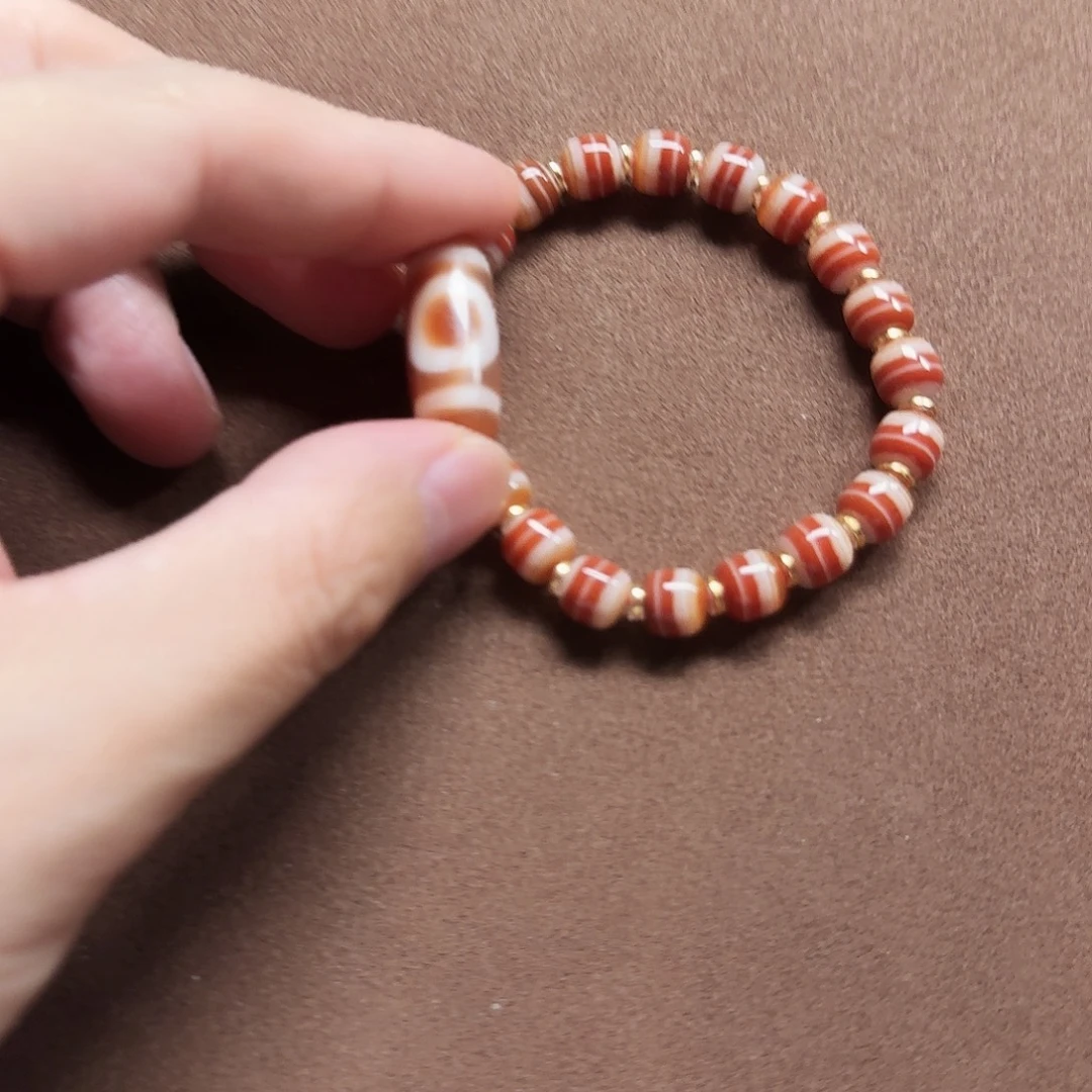 兮***糸玛瑙/玉髓未镶嵌手链